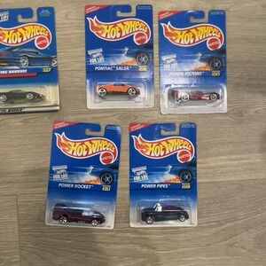 Hot Wheels Lot Of 5 Pontiac And Power Cars Diecast 1:64 NIB